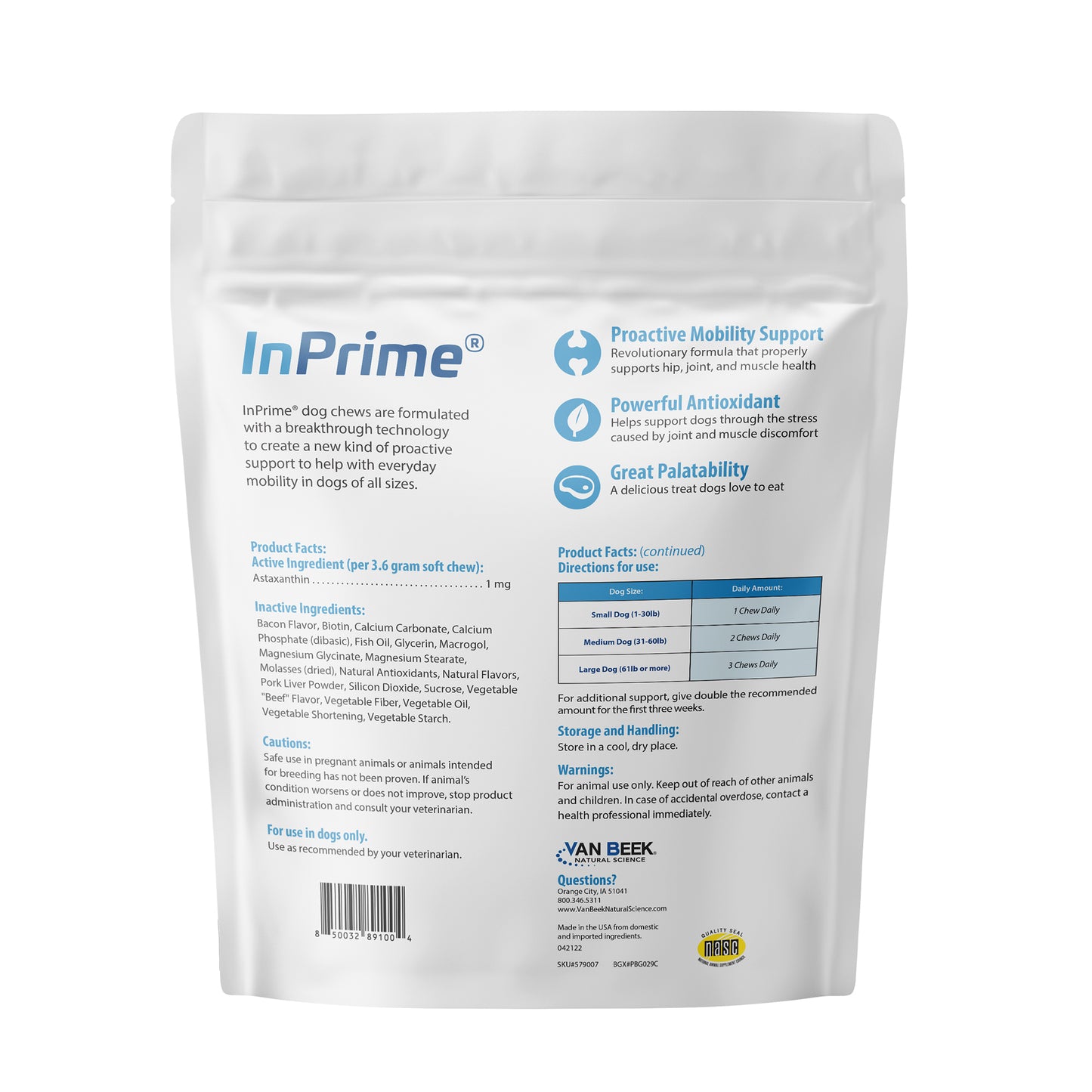 Dog InPrime - Hip and Joint soft chews for dogs of all ages and sizes