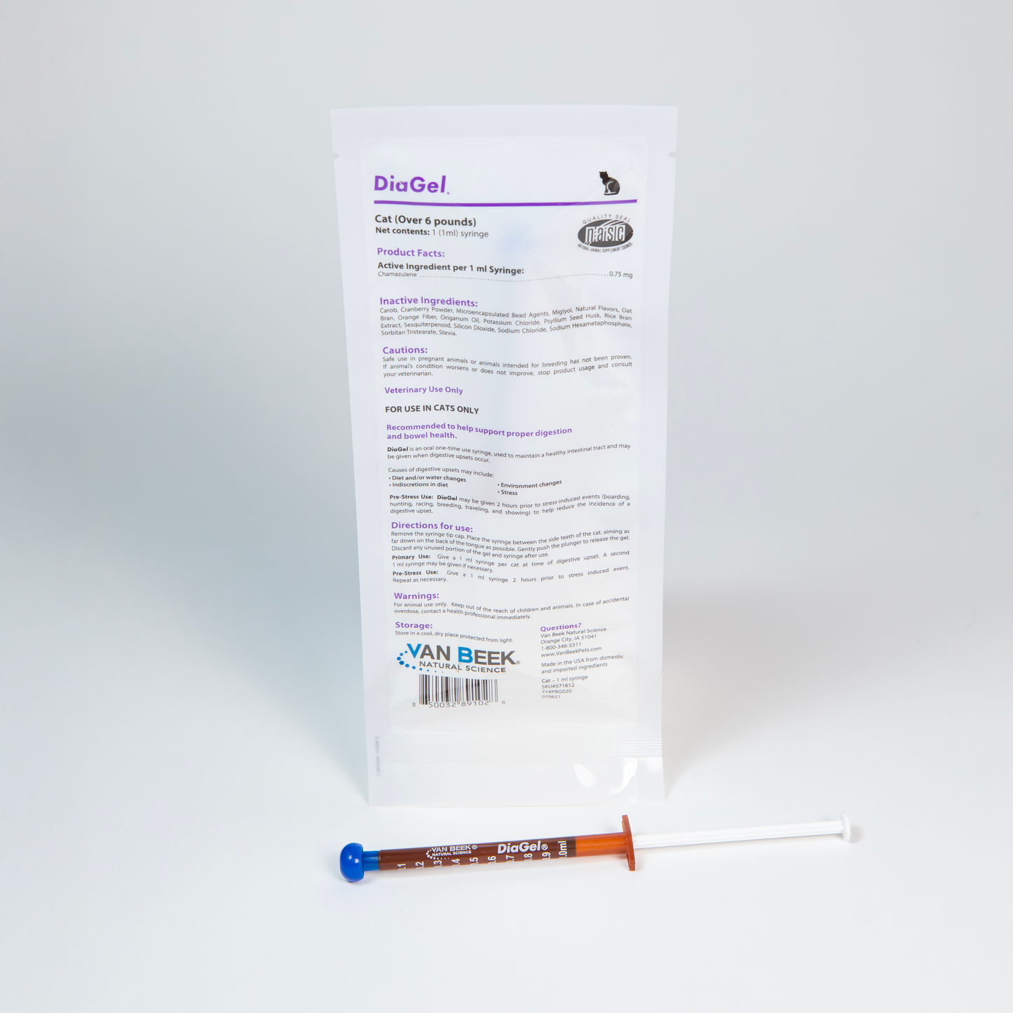 DiaGel for Cats - Orally Administered Gel for Occasional Loose Stools and Digestive Upset