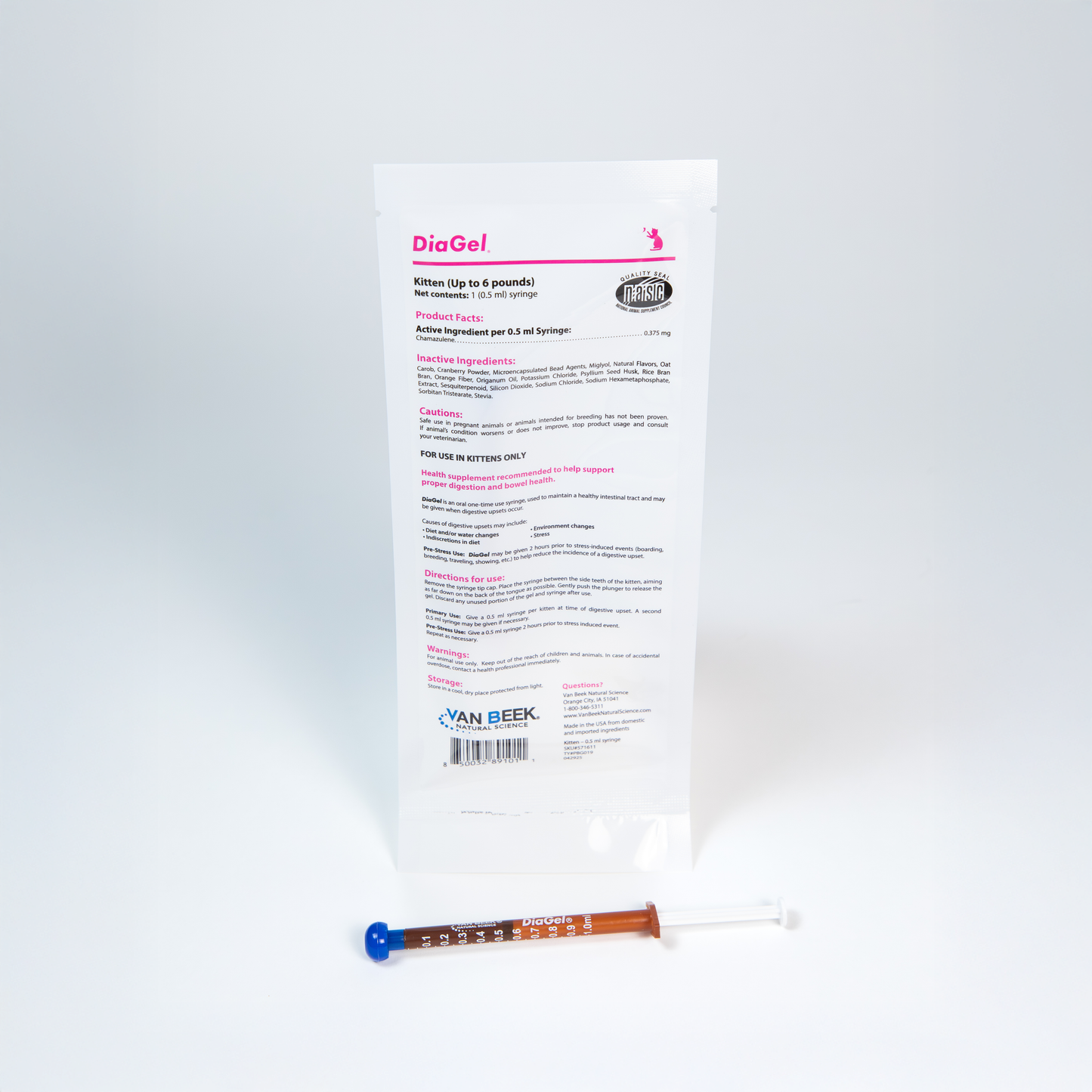 DiaGel for Kittens - Orally Administered Gel for Occasional Loose Stools and Digestive Upset