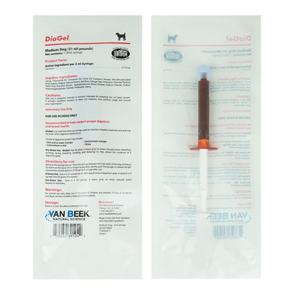 DiaGel for Medium Dogs 31-60 lbs. - Orally Administered Gel for Occasional Loose Stools and Digestive Upset