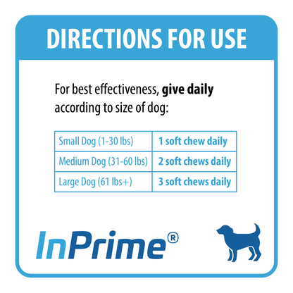 Dog InPrime - Hip and Joint soft chews for dogs of all ages and sizes
