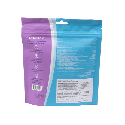 Cat Synacore - Uniquely formulated digestive support supplement containing a healthy amount of enzymes, probiotics, prebiotics and vitamins